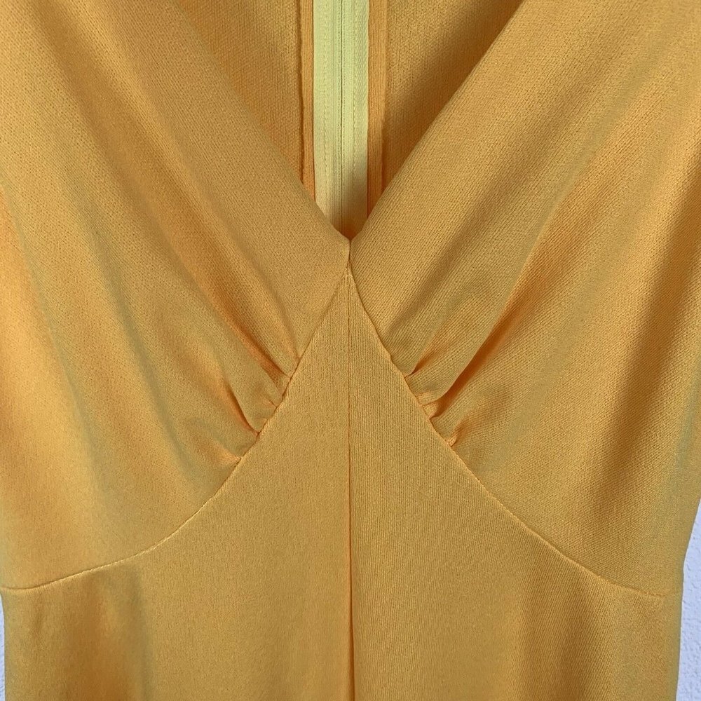 Vintage Handmade Women's S Mustard Yellow Maxi Dress Boho Retro - Picture 7 of 7